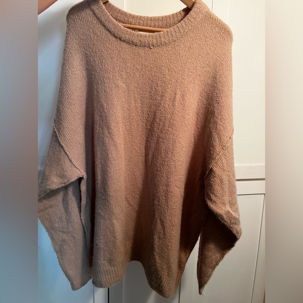 Oversized knit sweater!